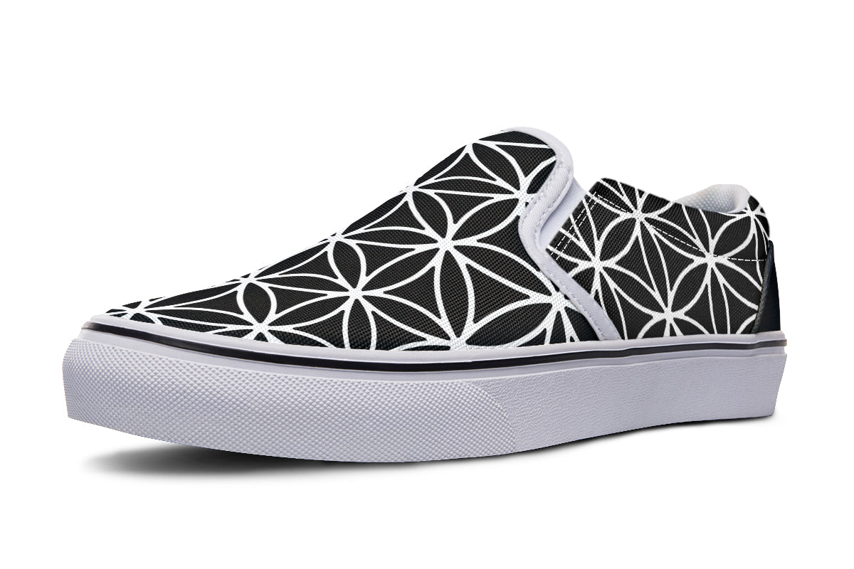 Flower Of Life Slip On Shoes