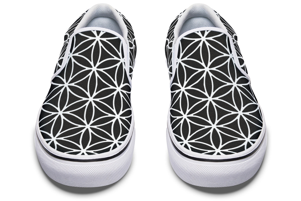 Flower Of Life Slip On Shoes