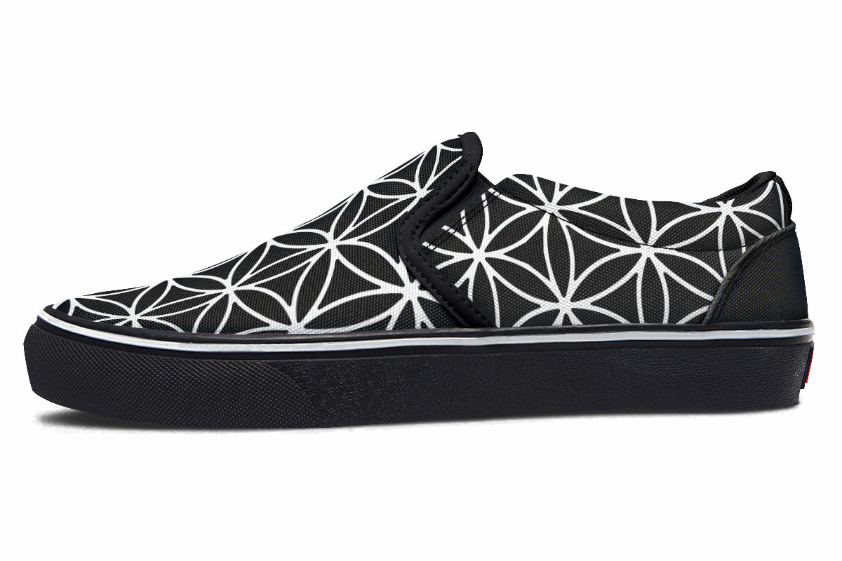 Flower Of Life Slip On Shoes