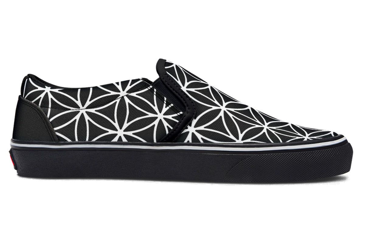 Flower Of Life Slip On Shoes