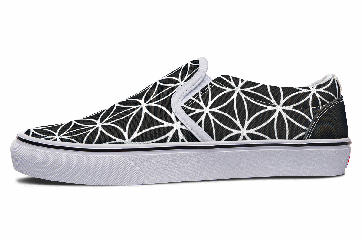 Flower Of Life Slip On Shoes