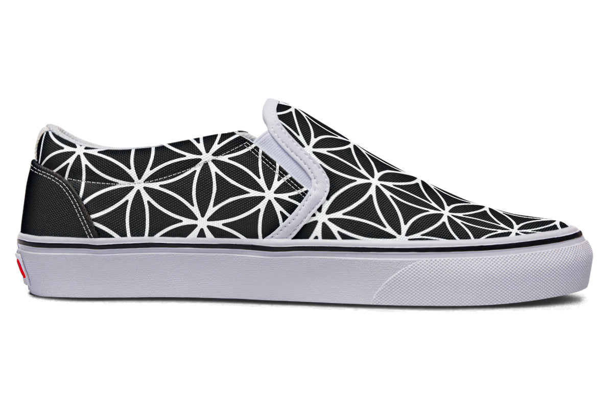 Flower Of Life Slip On Shoes