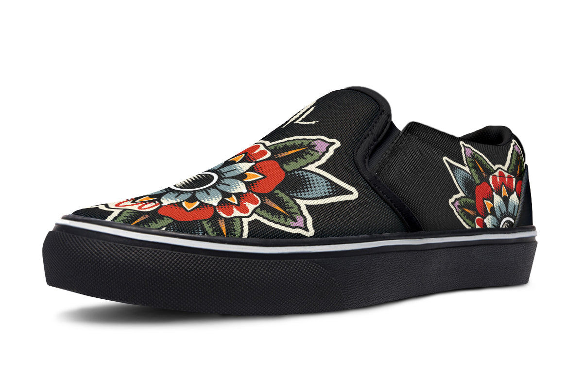 MANDALA Women’s slip-on on sale canvas shoes