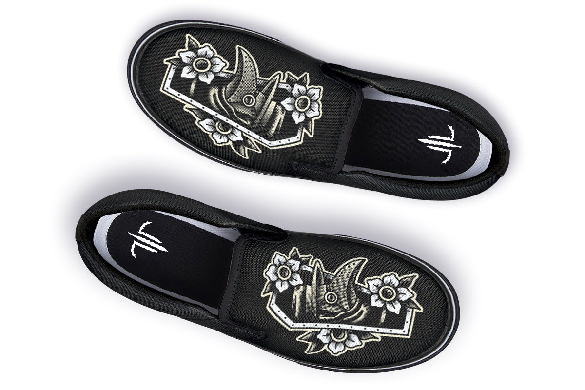 Furio Plague Doctor Slip On Shoes