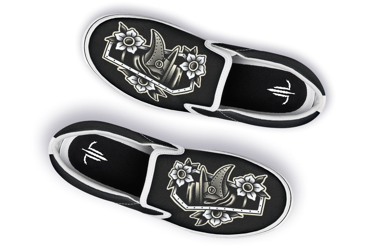 Furio Plague Doctor Slip On Shoes