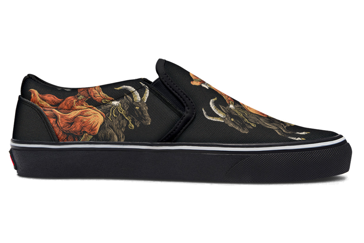 Goat Witch Slip On Shoes