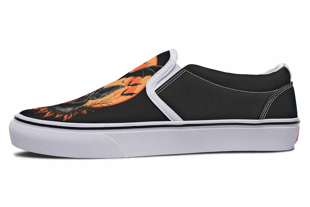 Halloween Fall Bats Slip On Shoes