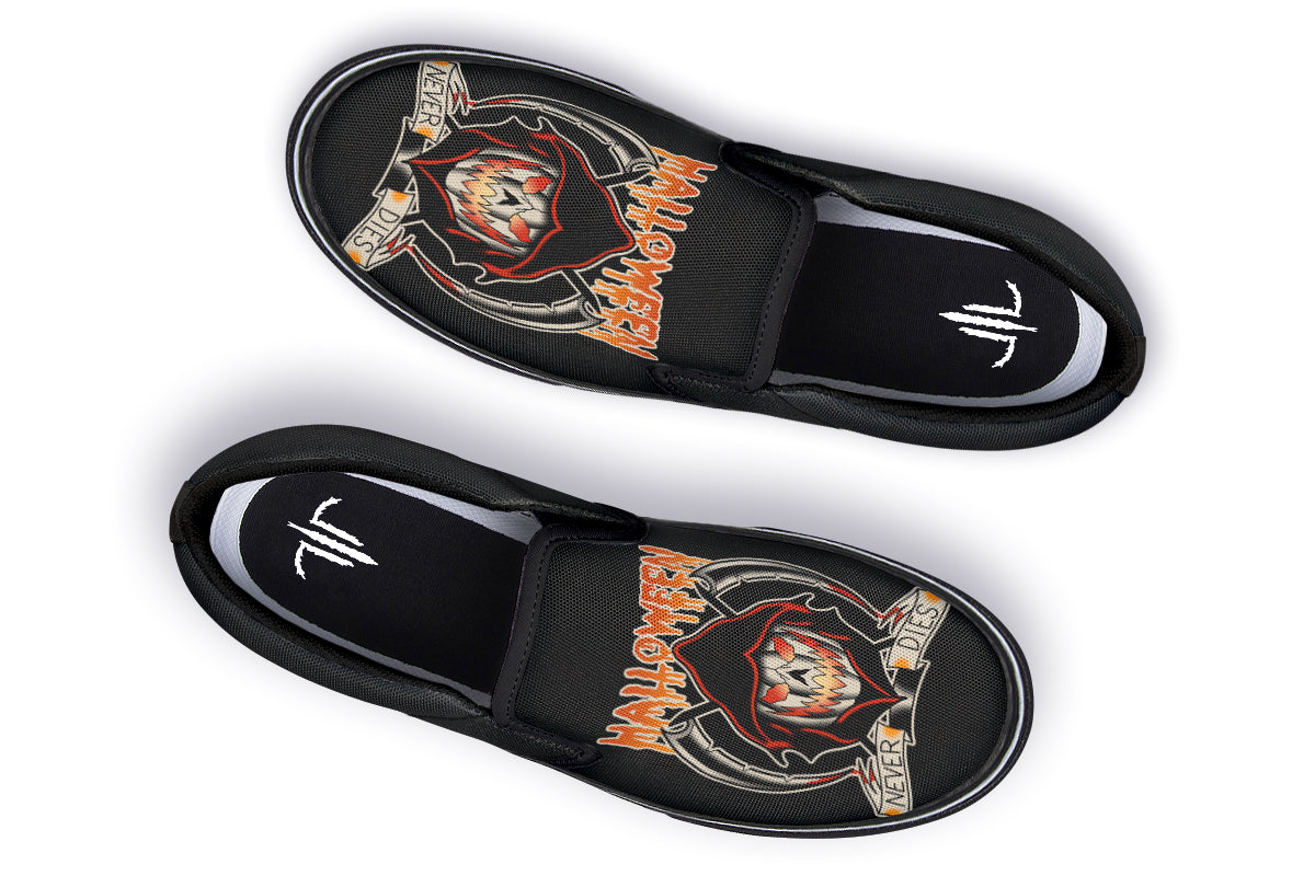 Halloween Never Dies Slip On Shoes