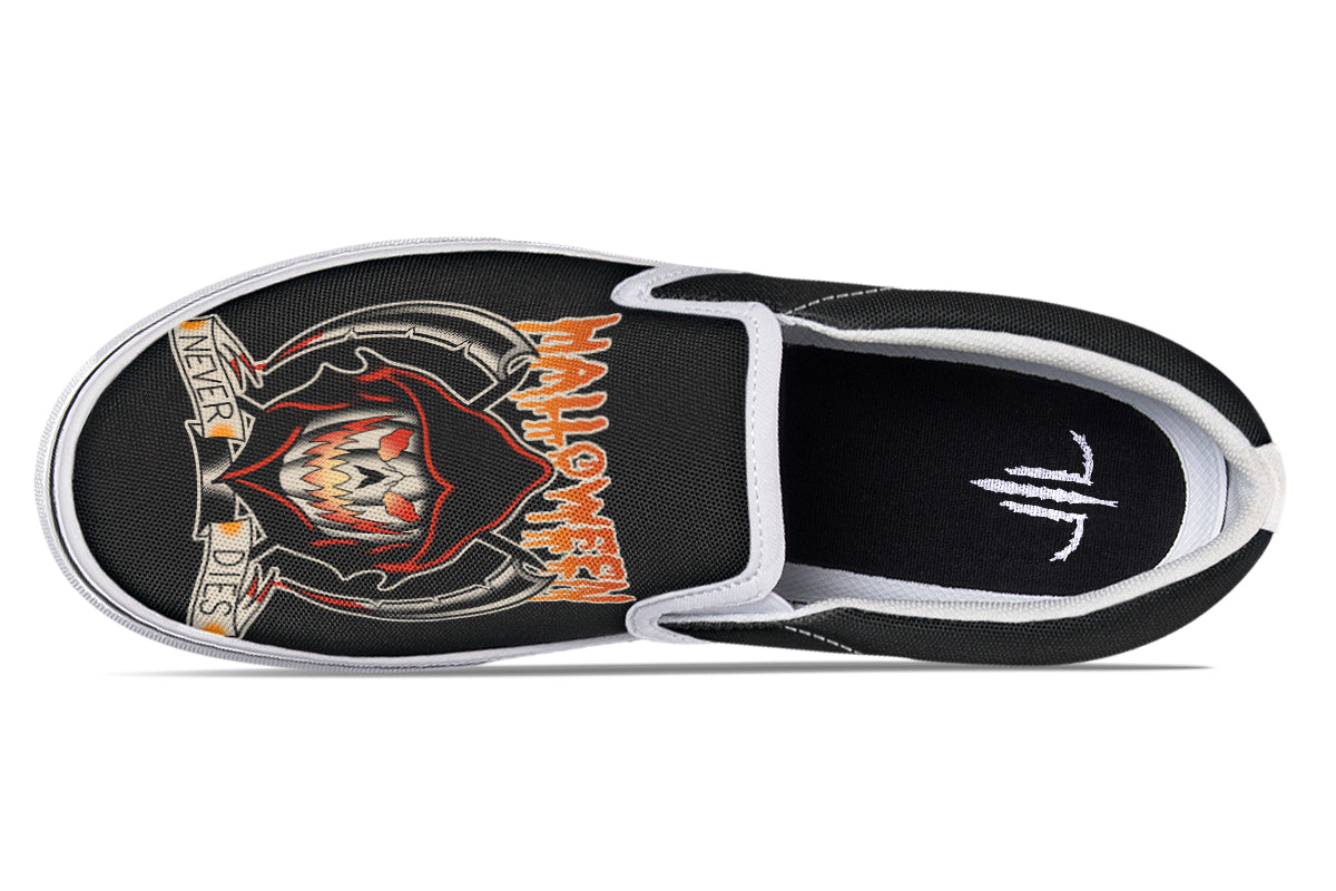 Halloween Never Dies Slip On Shoes