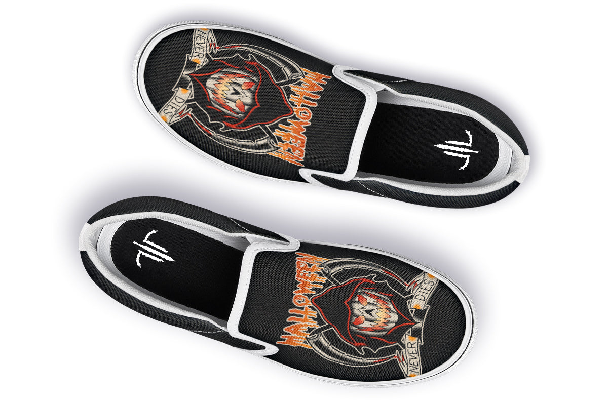 Halloween Never Dies Slip On Shoes