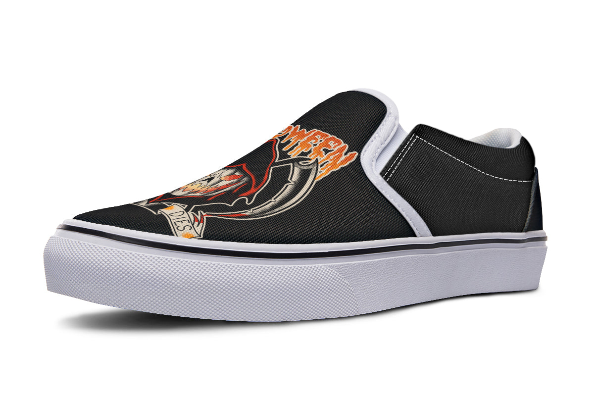 Halloween Never Dies Slip On Shoes