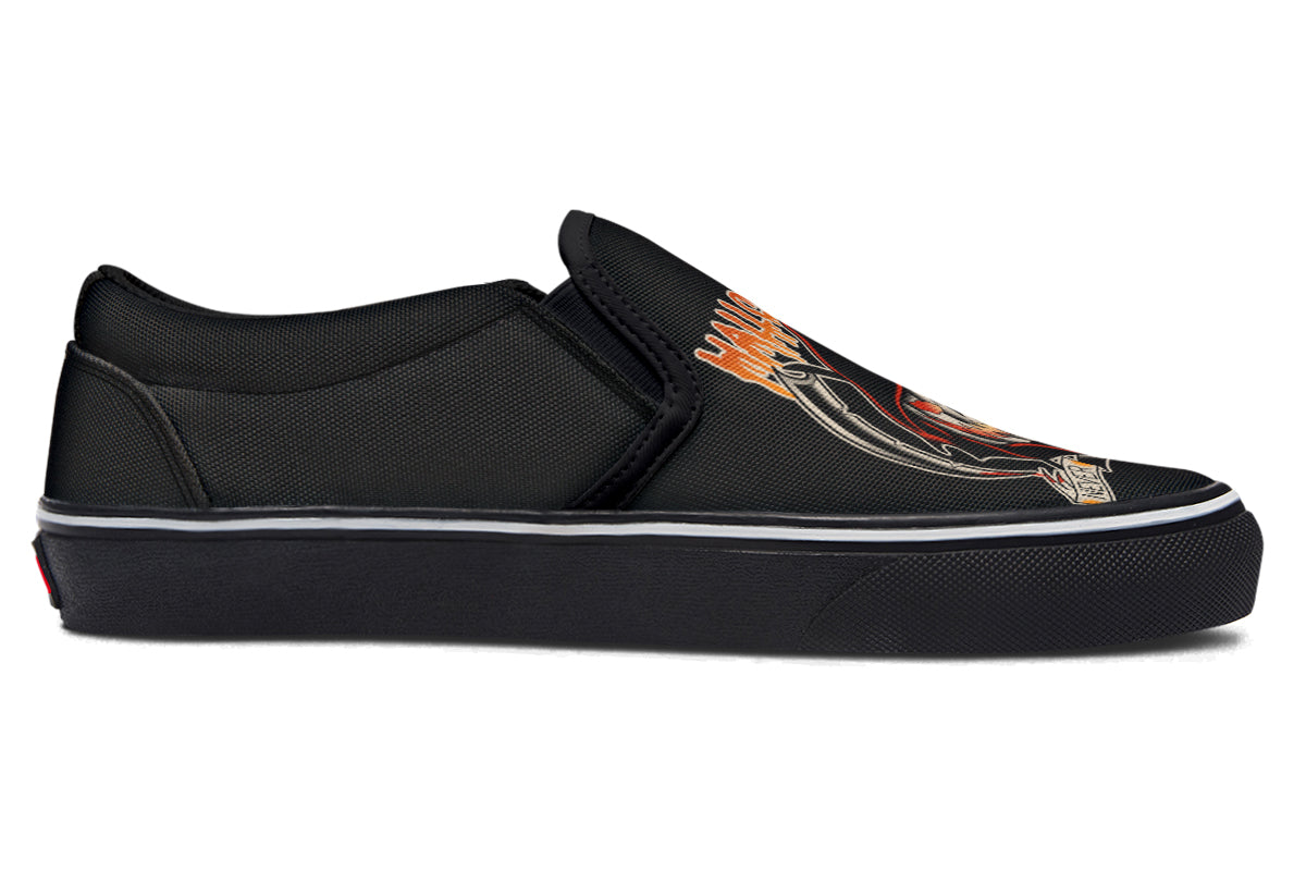 Halloween Never Dies Slip On Shoes