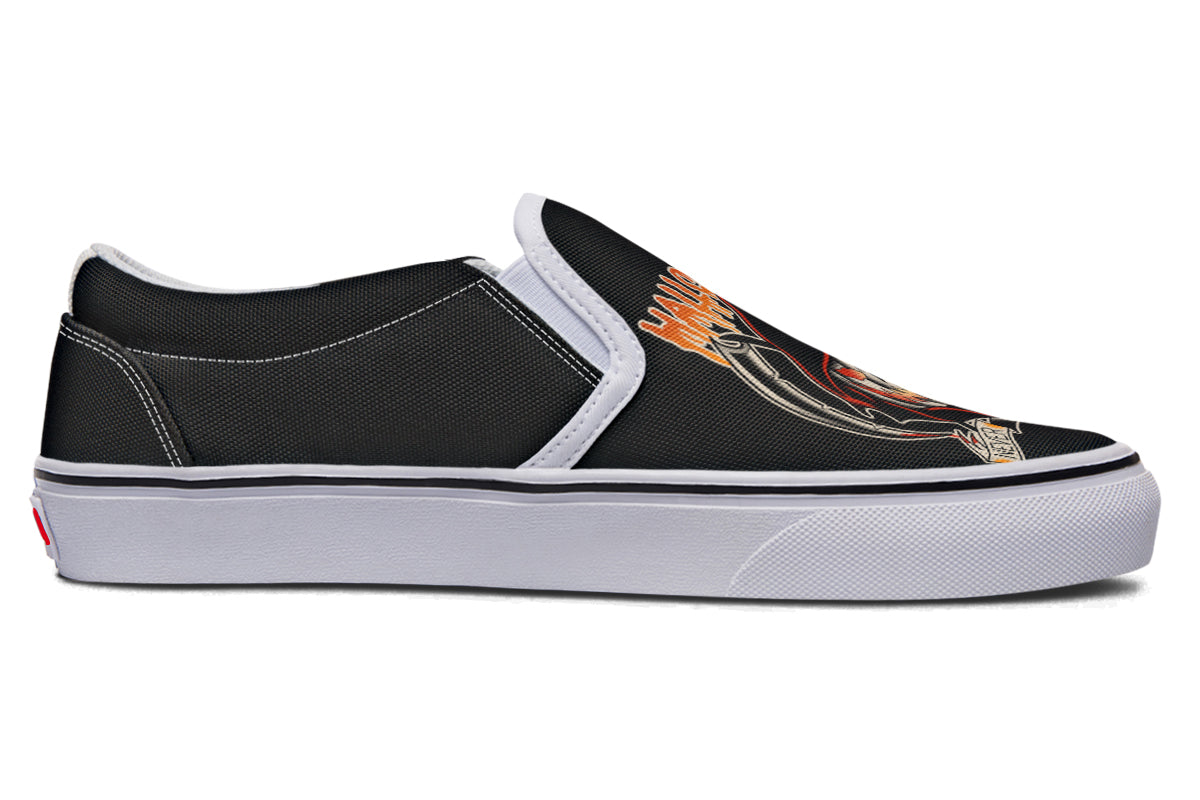 Halloween Never Dies Slip On Shoes