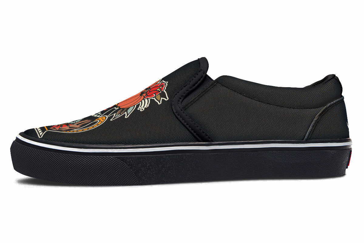 Halloween Vase Slip On Shoes