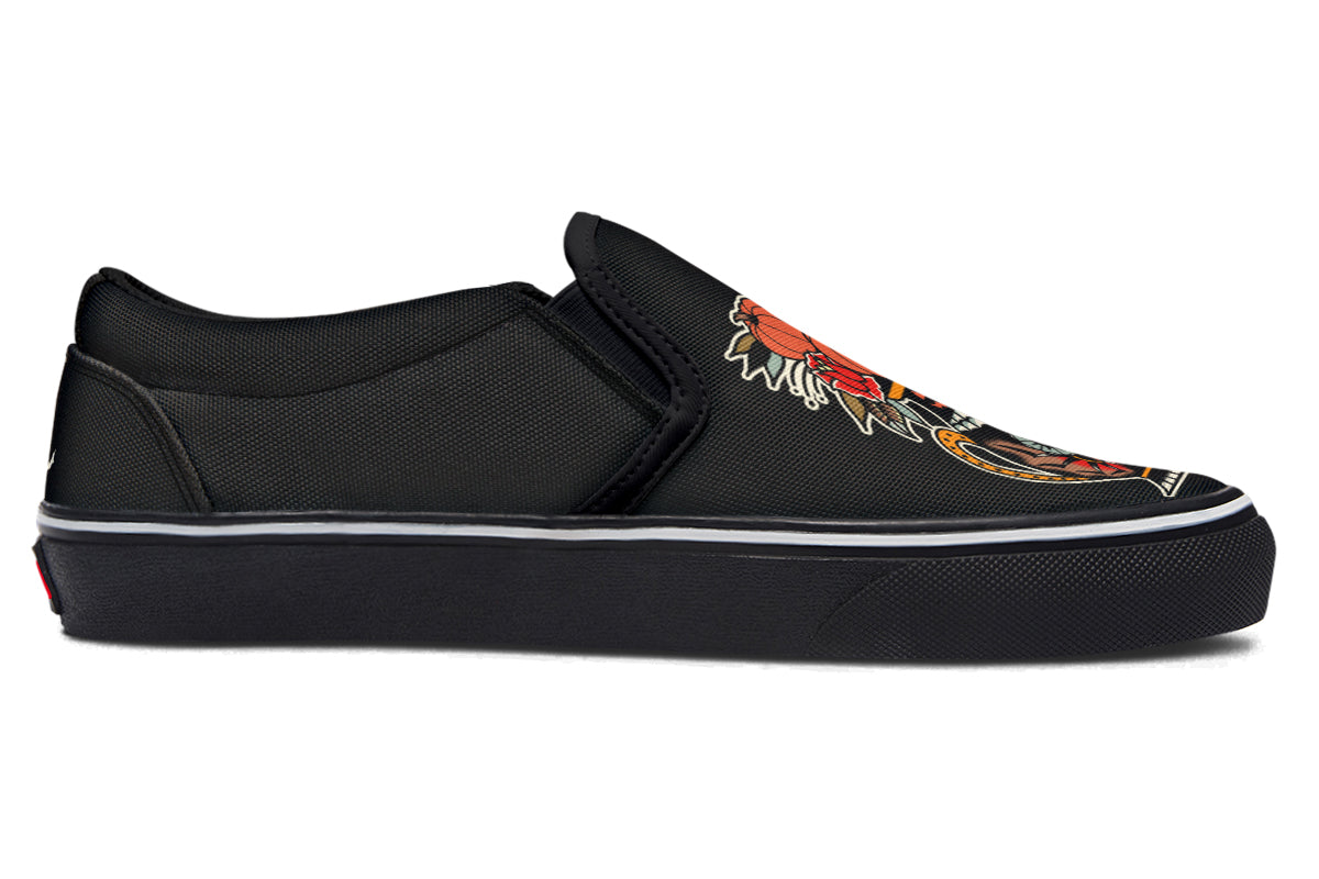 Halloween Vase Slip On Shoes