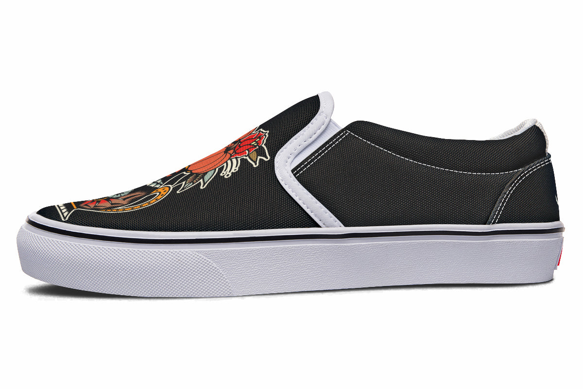 Halloween Vase Slip On Shoes