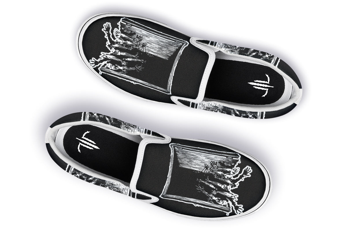 Hands Of The Undead Slip On Shoes - Last Light Apparel