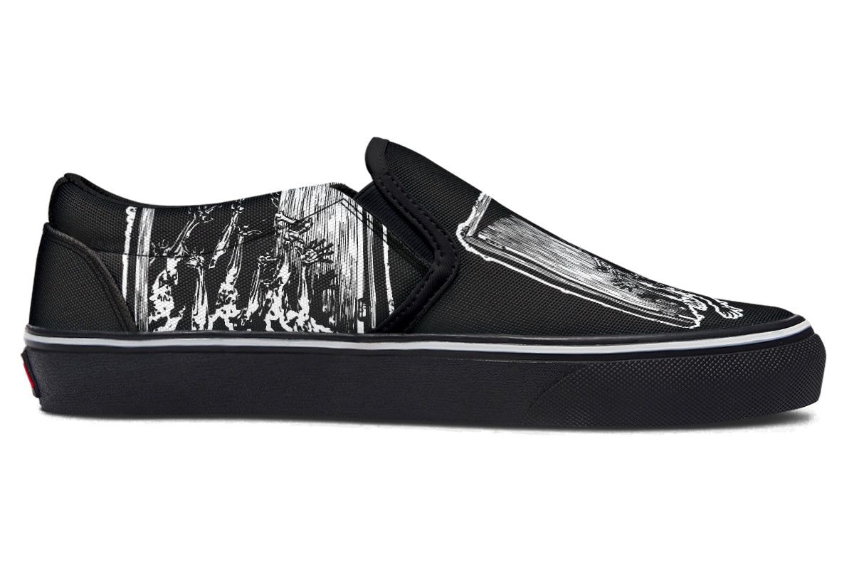 Hands Of The Undead Slip On Shoes - Last Light Apparel