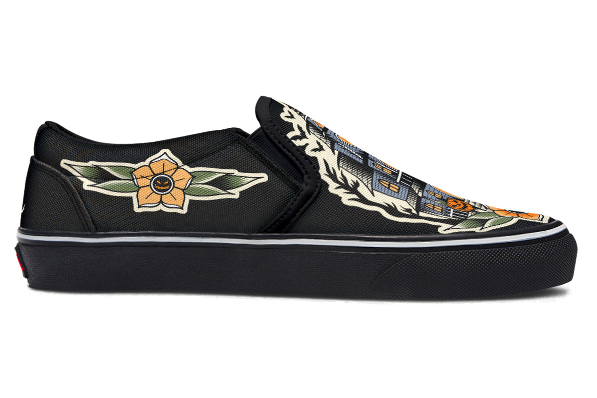 Haunted House Slip On Shoes(LIMITED SPOOKYSEASON EXCLUSIVE)