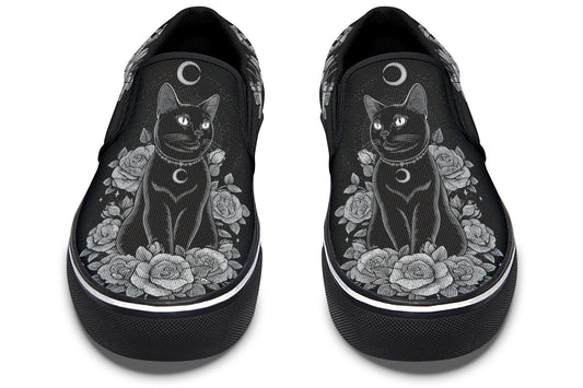 Lunar Familiar Cat Slip On Shoes