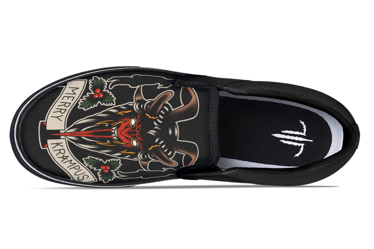 Merry Krampus Slip On Shoes