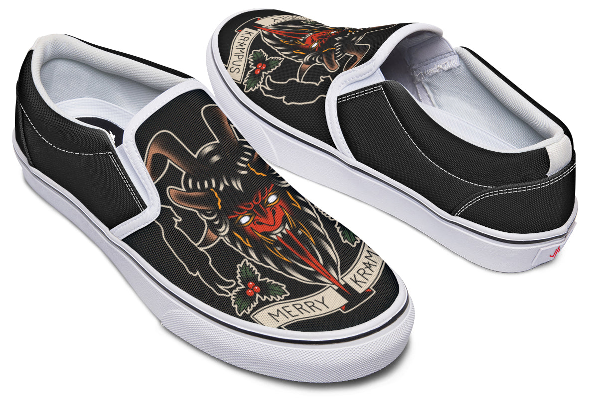 Merry Krampus Slip On Shoes