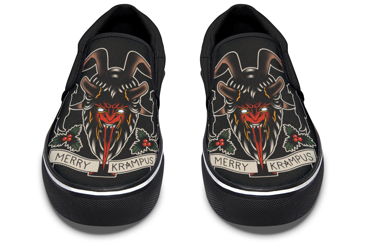 Merry Krampus Slip On Shoes