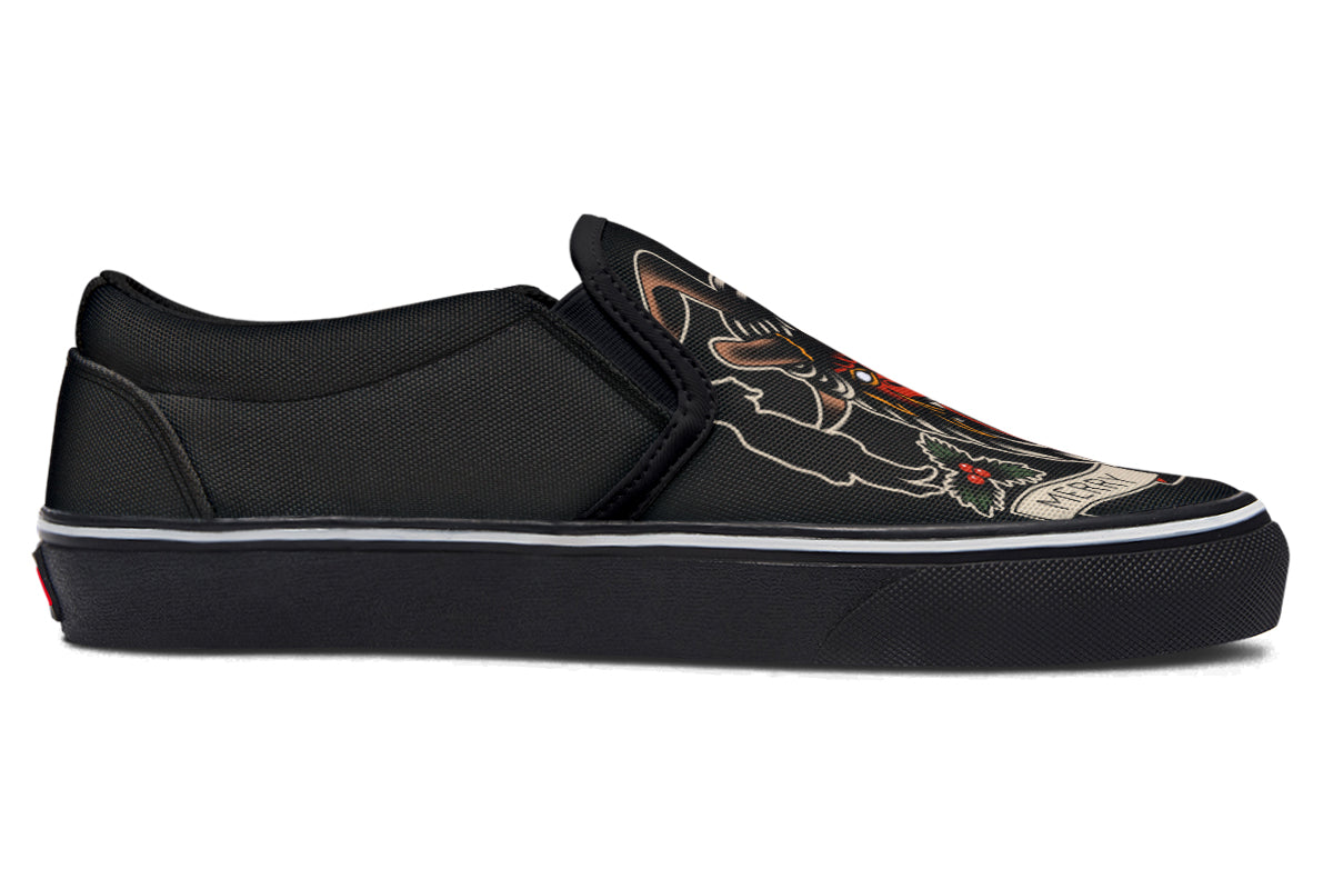 Merry Krampus Slip On Shoes