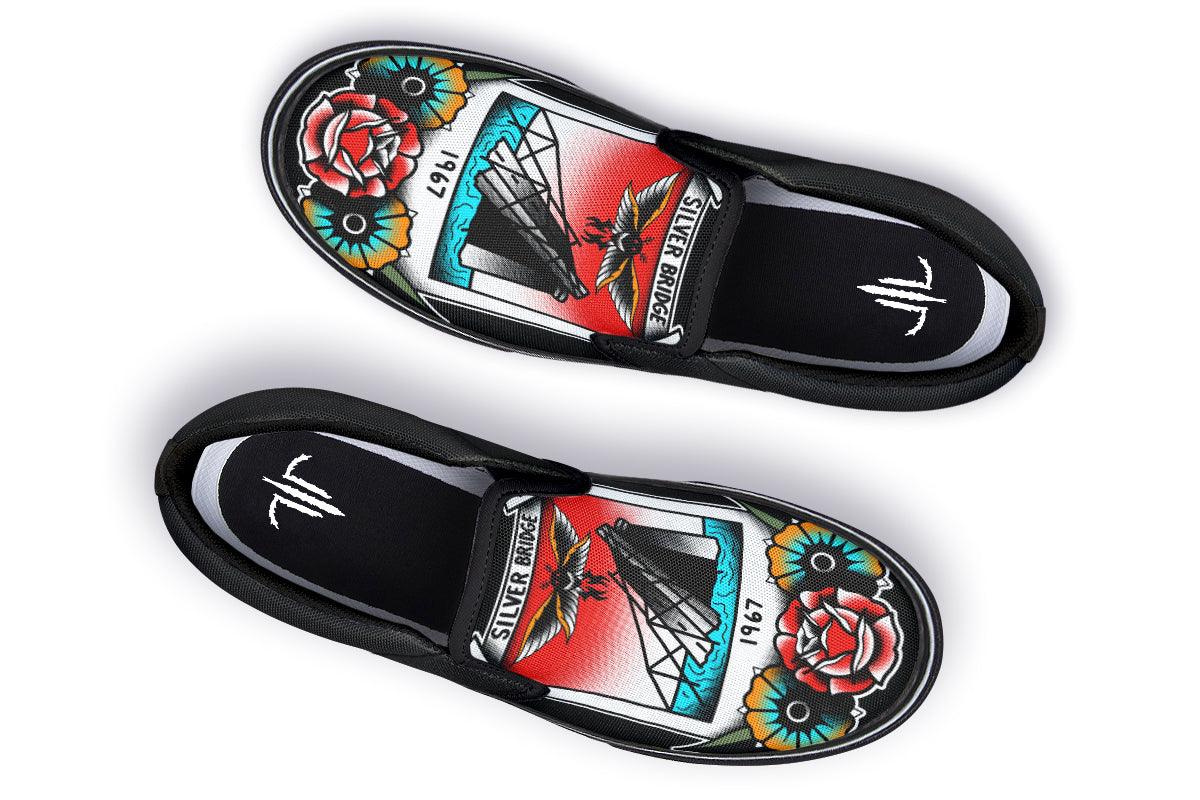 Mothman Photo Slip On Shoes