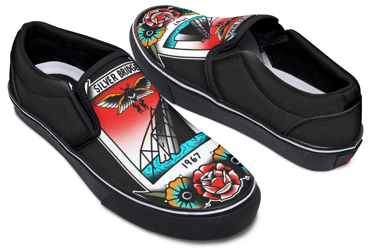 Mothman Photo Slip On Shoes