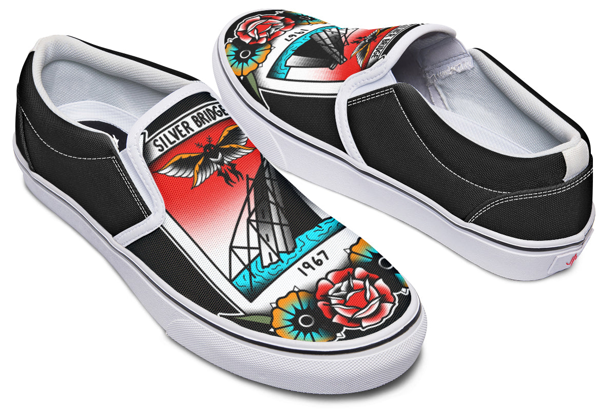 Mothman Photo Slip On Shoes