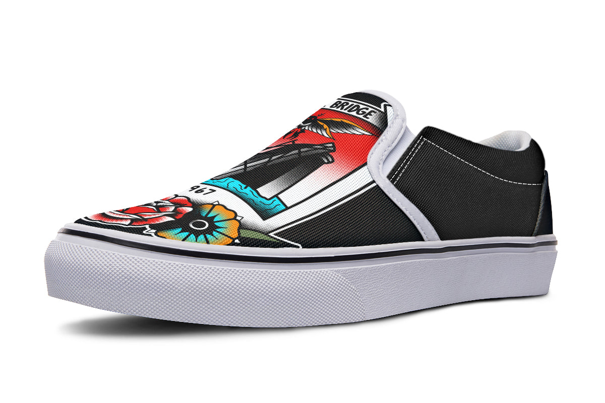 Mothman Photo Slip On Shoes