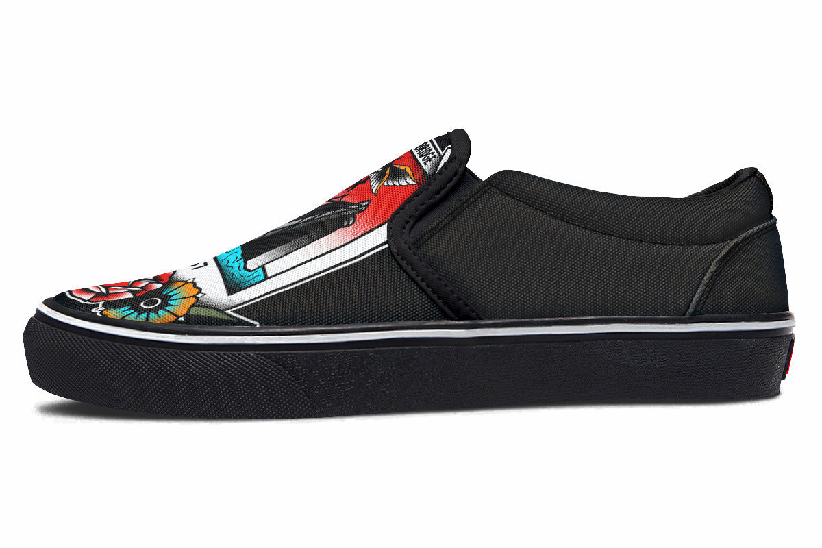 Mothman Photo Slip On Shoes