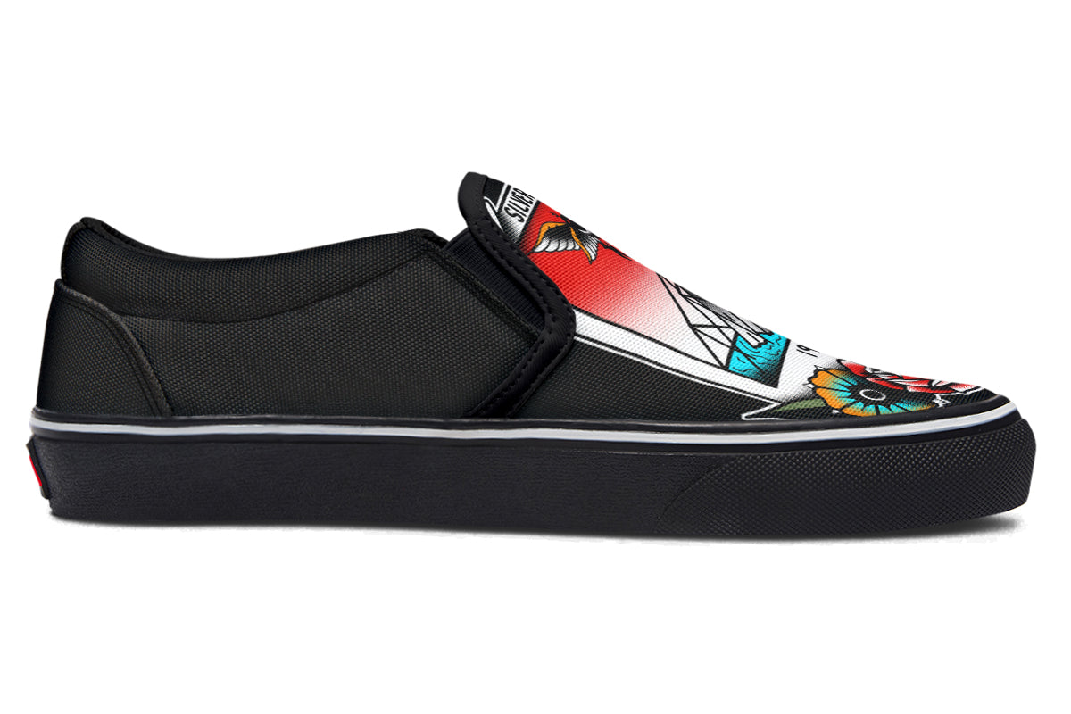 Mothman Photo Slip On Shoes