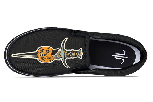 Pumpkin Dagger Slip On Shoes(LIMITED SPOOKYSEASON EXCLUSIVE)