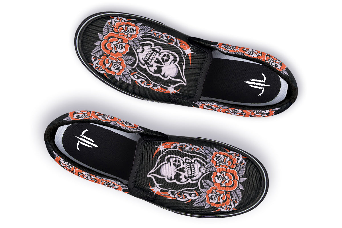 Reaper Roses Slip On Shoes