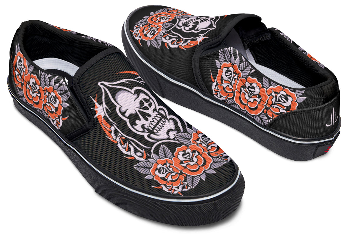 Reaper Roses Slip On Shoes