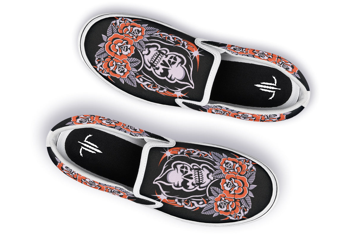 Reaper Roses Slip On Shoes