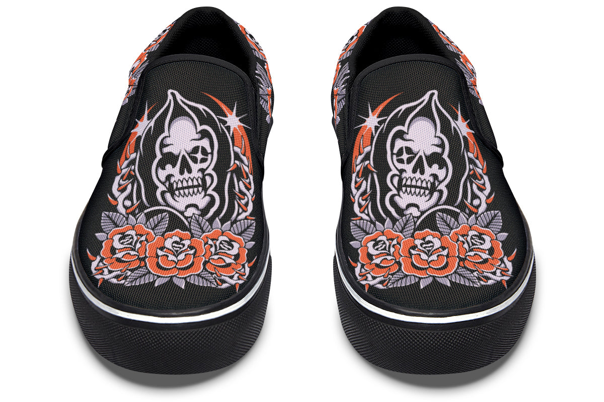 Reaper Roses Slip On Shoes