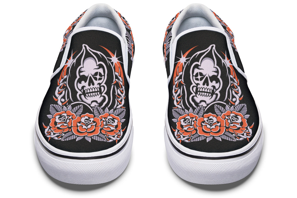 Reaper Roses Slip On Shoes