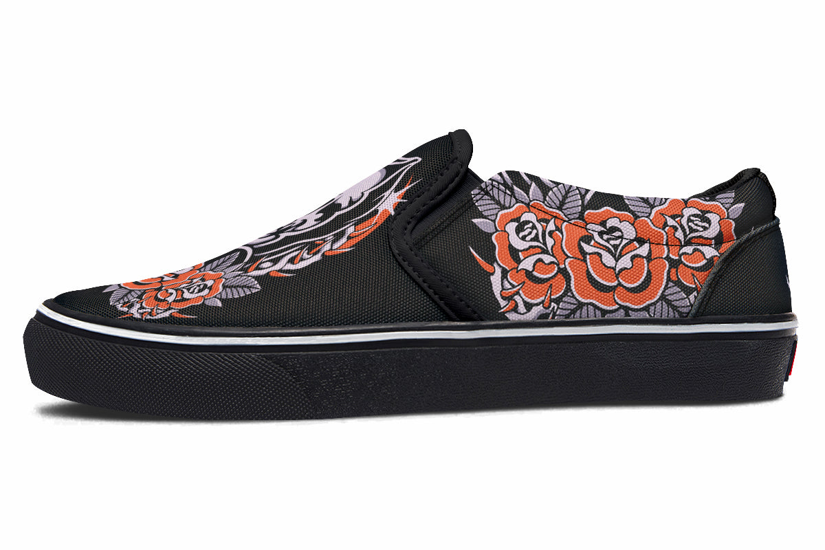 Reaper Roses Slip On Shoes