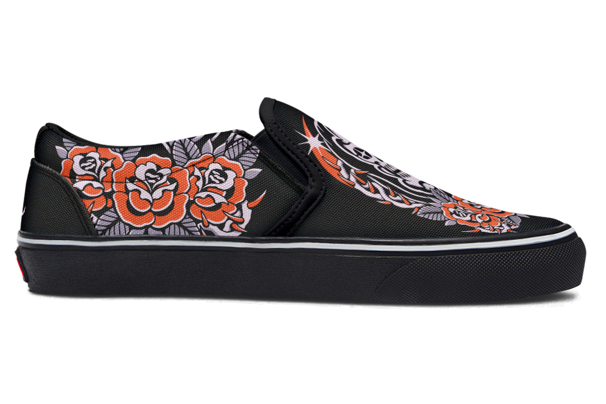 Reaper Roses Slip On Shoes