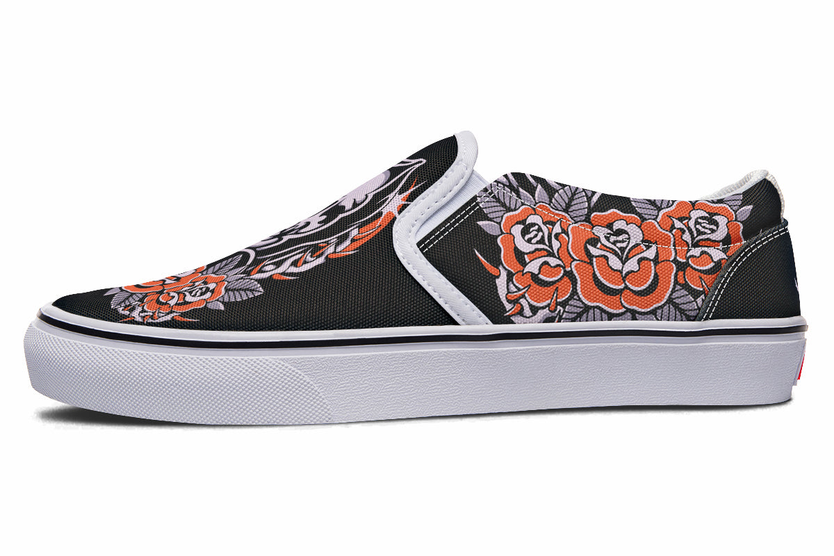 Reaper Roses Slip On Shoes