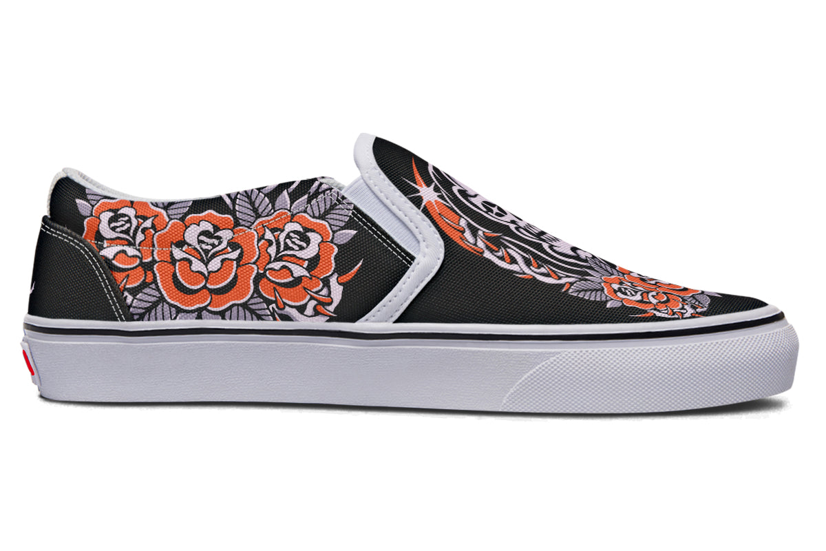 Reaper Roses Slip On Shoes