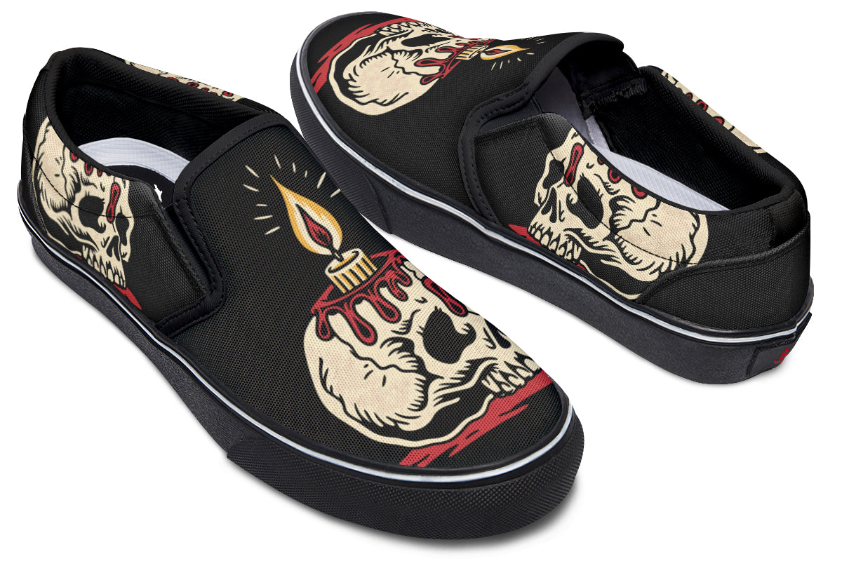 Skull Candle V1 Slip On Shoes – Last Light Apparel