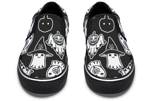 Spooky Ghost Slip On Shoes