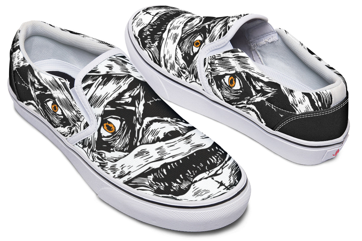 The Watchful Mummy Slip On Shoes - Last Light Apparel