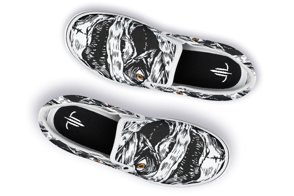 The Watchful Mummy Slip On Shoes - Last Light Apparel