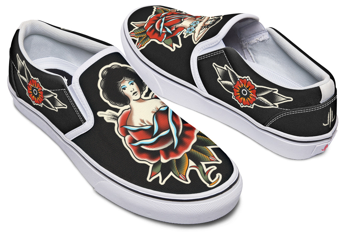 Traditional Ladies Slip On Shoes