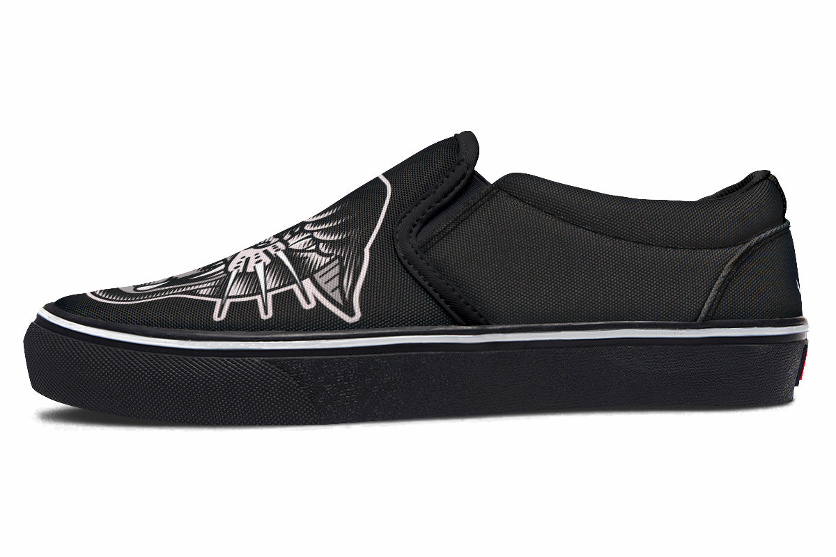 Traditional Panther Slip On Shoes